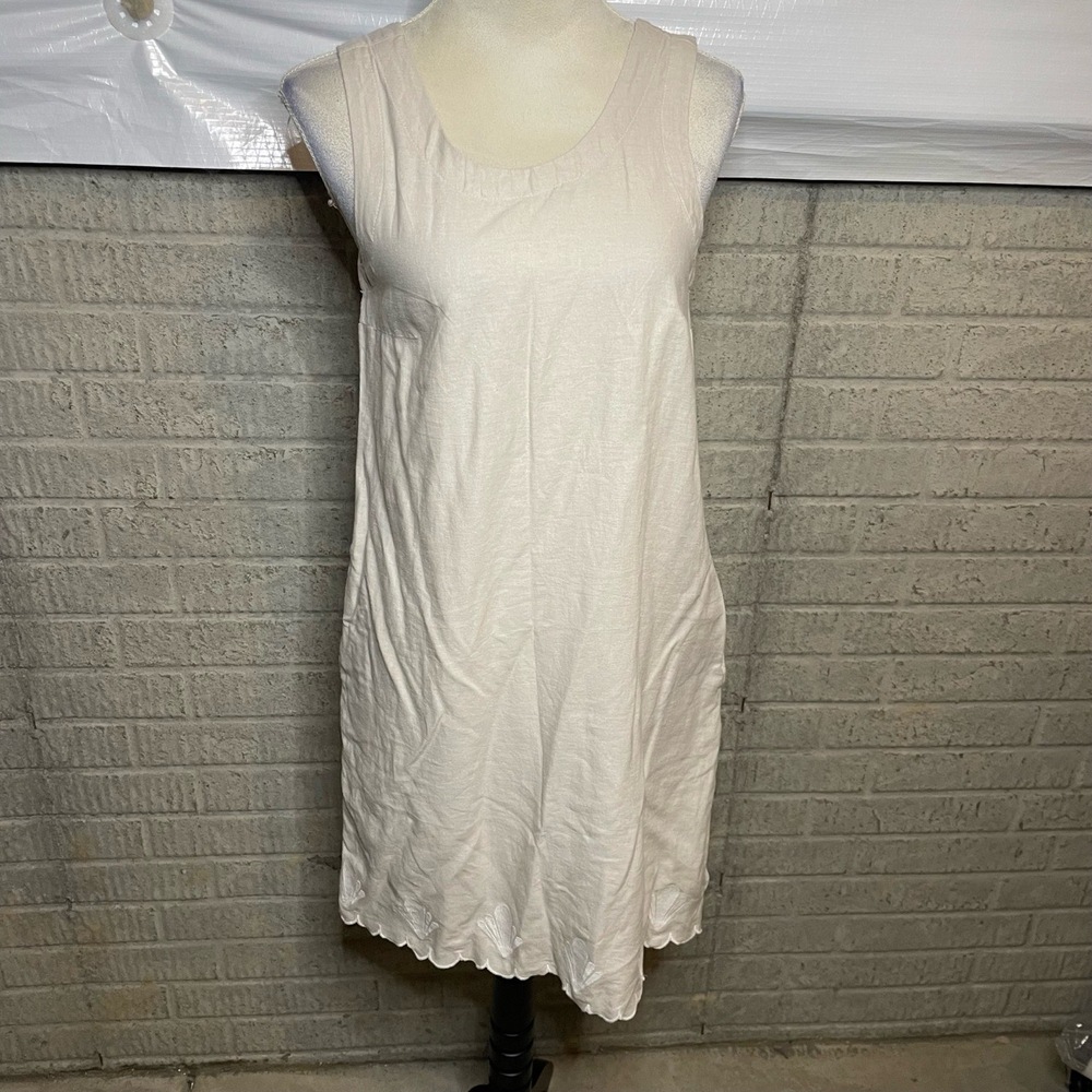 NWT Calypso St.‎ Barth Linen Sleeveless Shift Dress Size XS